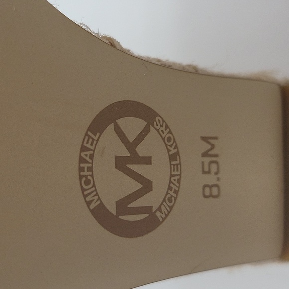 1020- MICHAEL Michael Kors Kimberly Espadrille Wedge Sandals Size 8.5 NWT - Picture 9 of 9